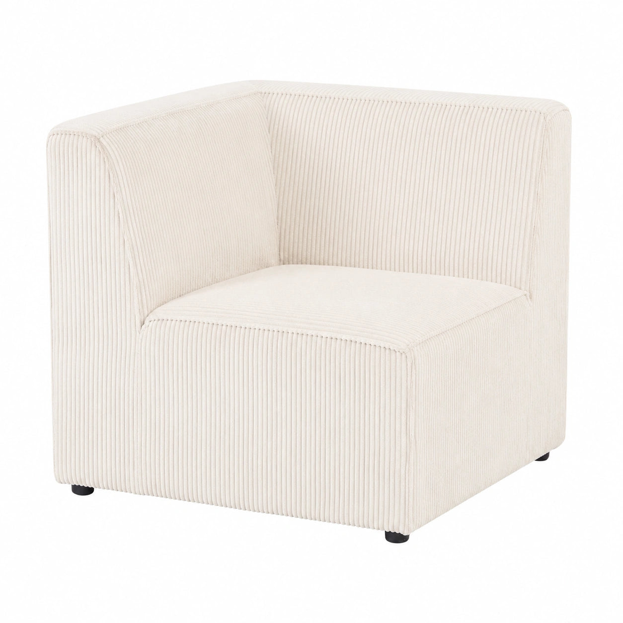 Modulares Ecksofa Links in Beige Cord Stoff - Lemvig Kollektion