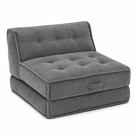 Atlantic Home Collection Lounge-Sessel XXL PIA mit Cordstoff, Grau, 106x125x86 cm